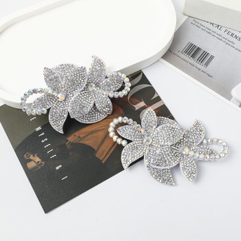 Detachable Rhinestone Three-Dimensional Flower Accessories Decoration Shoe Clips Full Rhinestone Shoe Flowers Wedding Shoes Factory Direct Sales Factory Direct Sales