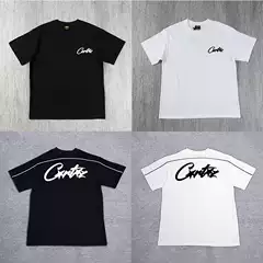 New American Retro Corteiz Alcatraz Print Short-Sleeve T-Shirt High Street Unisex Versatile Loose Wholesale