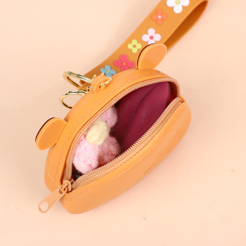 Creative Kapibara Coin Purse Cute Storage Small Wallet Keychain Couple Bag Gift Pendant Waterproof