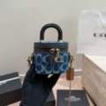 Ava mini box bag denim blue