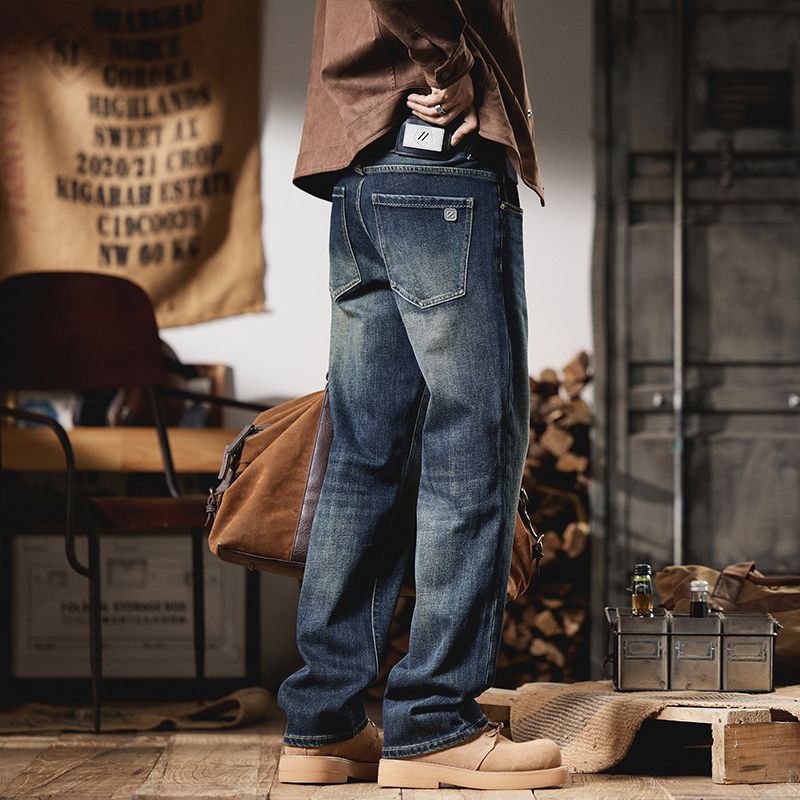 Quần Nam Chất Liệu Jean Bò Hàng Mùa Xuân Thu Đông