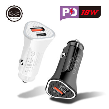 New mini PD12W mobile phone car charger PD car charger fully compatible PD USB Car Charger car charger
