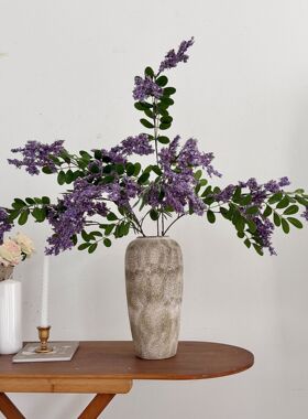 品质槐蕊仿真花假花摆设端槐花复古家居客厅餐桌花样板房摆花