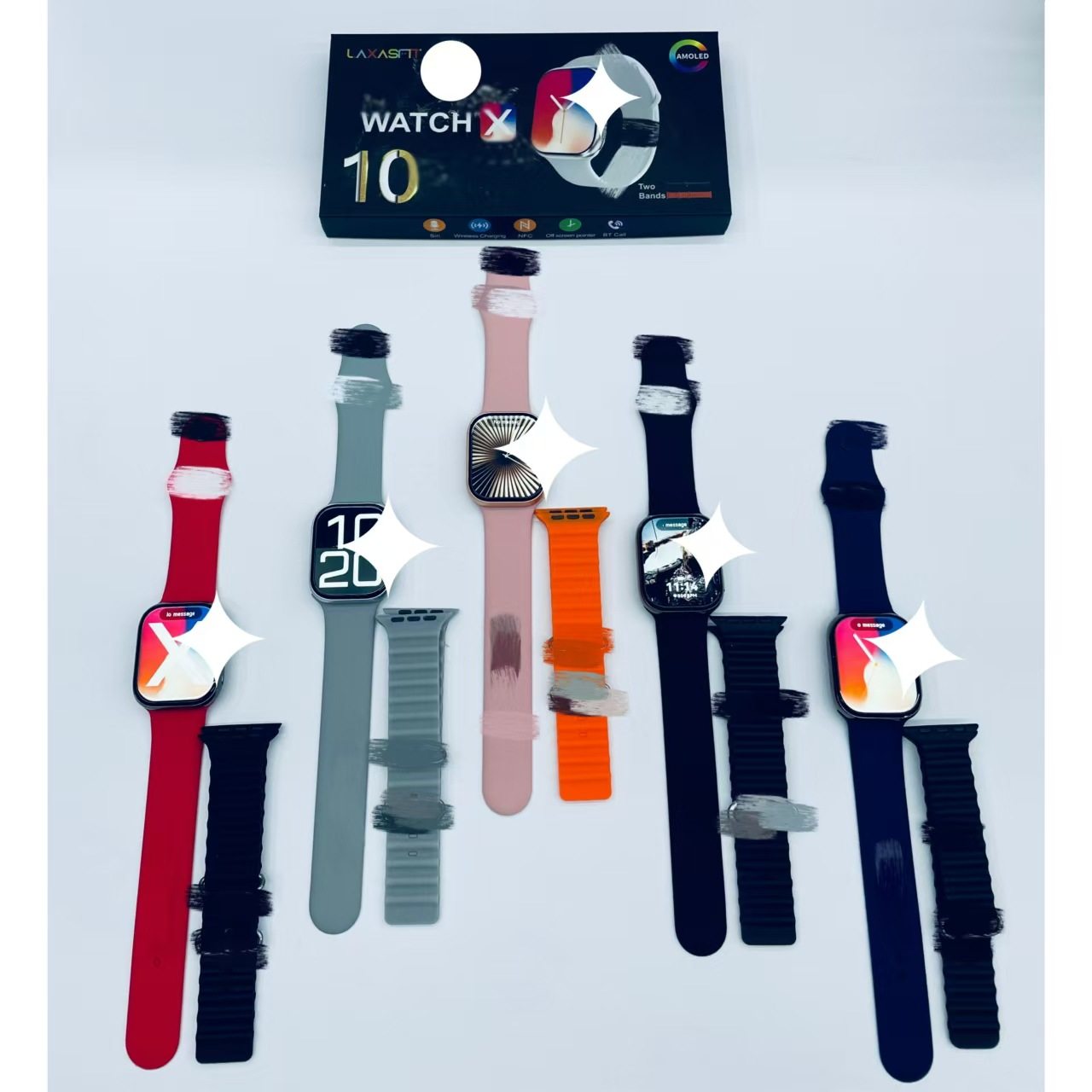 Cross-border new product Watch X 2.01 screen double strap sleep monitoring, rest screen pointer sedentary reminder can measure heart rate