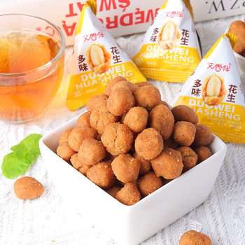 Sanhui Crispy Sesame Peanut Crispy Beans Multi-Flavor Peanut Fish Skin Peanut Nuts Roasted Red Peanut Snacks