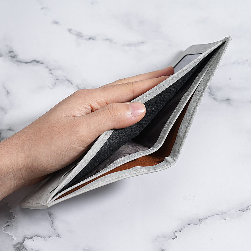 Japanese Unprinted Sandy Wallet Card Holder Men's Ultra-thin Short Wallet Soft Wallet Multi-card Wallet