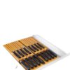 Wooden drawer knife holder drawer storage plug-in kitchen knife drawer storage rack factory supply