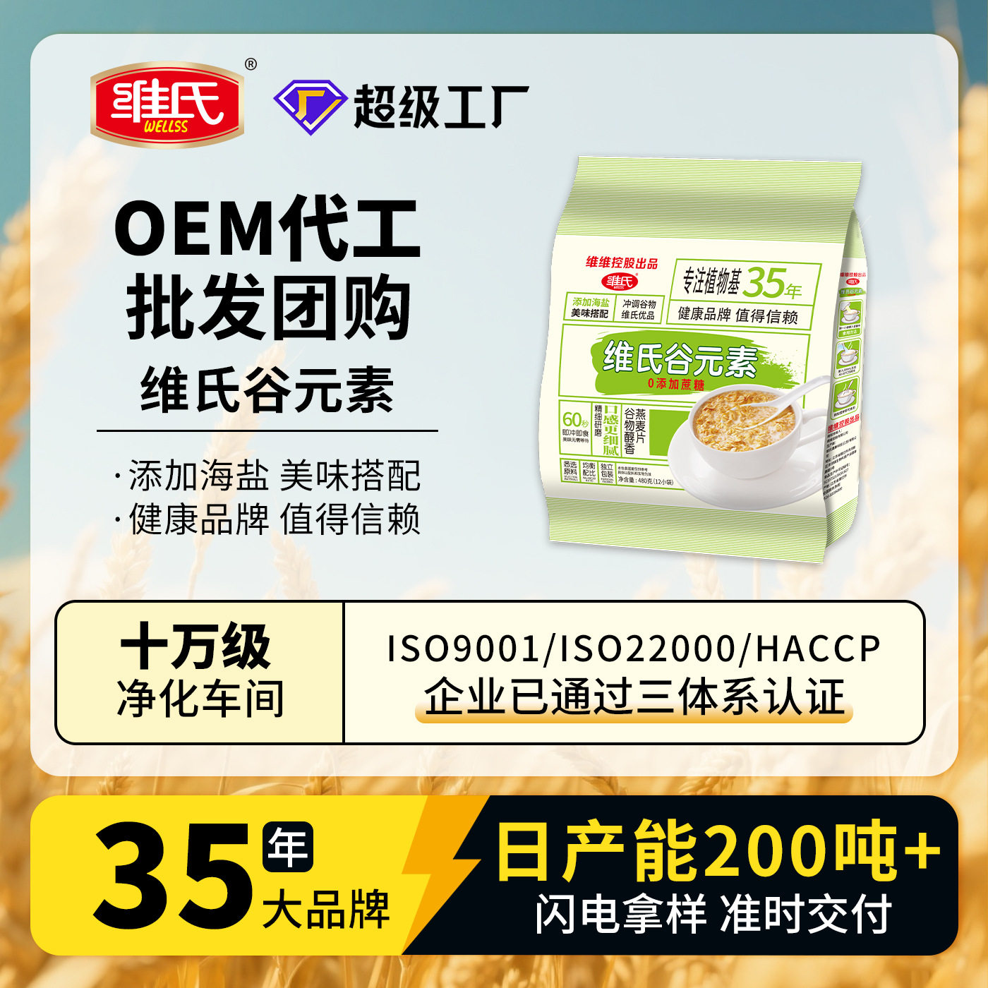 Victorinox Grain Elements Sea Salt Oatmeal 480g Individually Packaged Salty No Added Cane Sugar Nutritional Breakfast