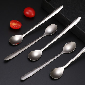 Stainless steel spoon silver coffee spoon spoon household Bird's Nest honey spoon high-looking dessert spoon with hand gift wholesale