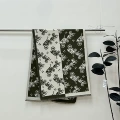 Faux mink fur patchwork carriage green