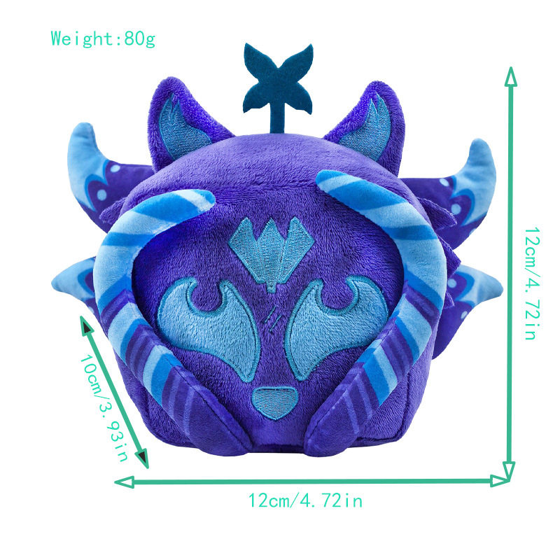 跨境新款恶魔果实玩具bloxfruits游戏周边毛绒公仔盒子动物玩偶