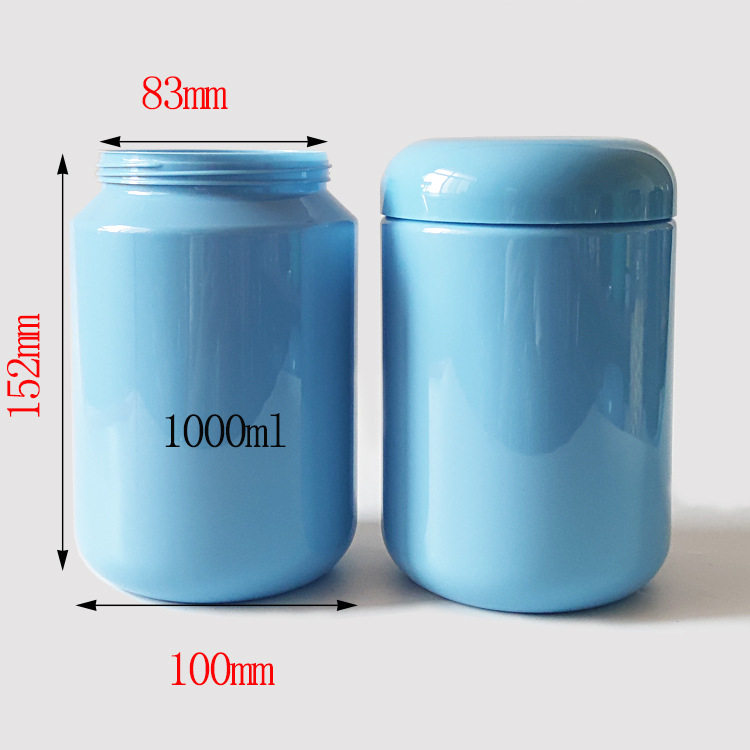 60ml Transparent Plastic Bottle pet Transparent Small Jar with Milk Tablets Kidsren's Snacks Sealed Moisture-proof Packaging Box