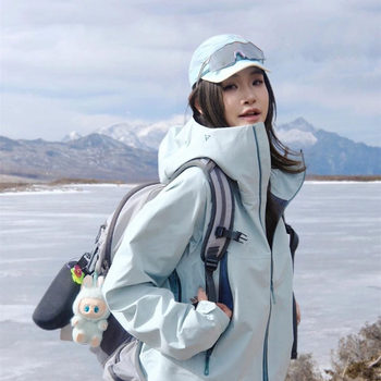 Sunstone Same Style Bogda Lt China Mountaineering Mont X-Pro Mountain Dyed Green Hard Shell Jacket Can Be Equipped with Liner