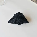 Black polka dot claw clip