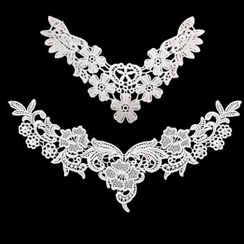 Milk Silk Embroidered Lace Fake Collar Children's Clothing Collar Flower Small Collar DIY Lace Accessories Water-Soluble Stereo Cut Out