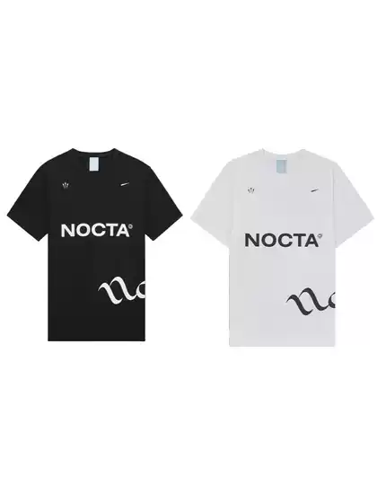 25Ss New Nocta Joint Series Men's and Women's Summer Short-Sleeved T-Shirts Pure Cotton Sports Tops