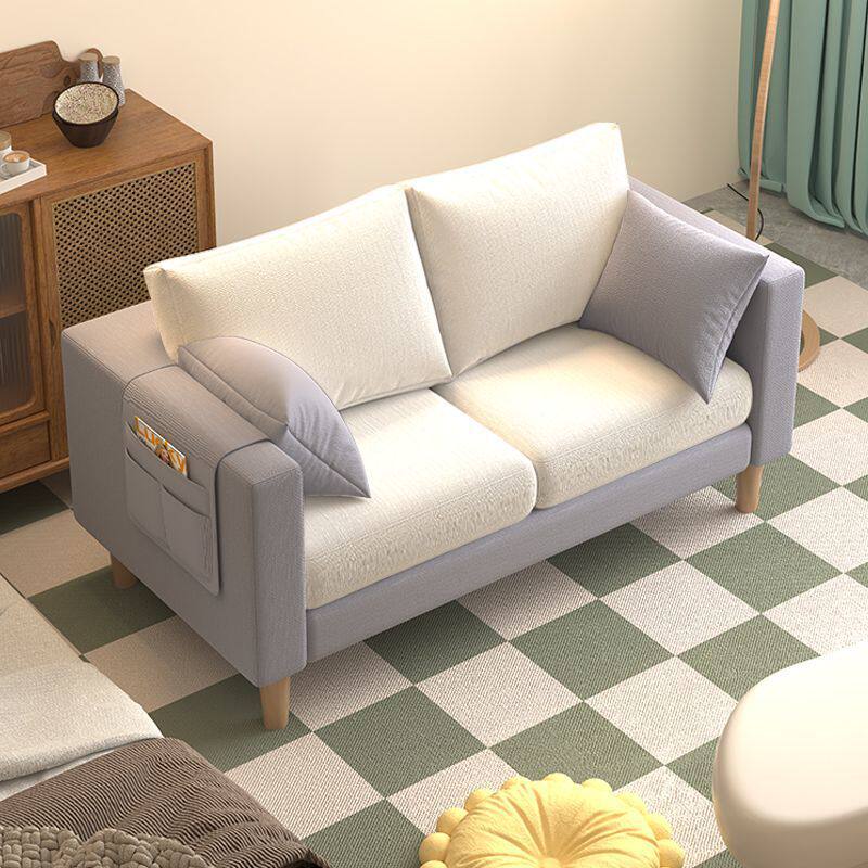 沙发小户型北欧简约现代卧室出租房简易网红双人三人客厅布艺沙发