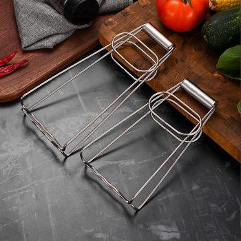 Stainless steel lifting plate clamp non-magnetic thickened thick plate holder kitchen tool bowl dish clamp bowl clamp