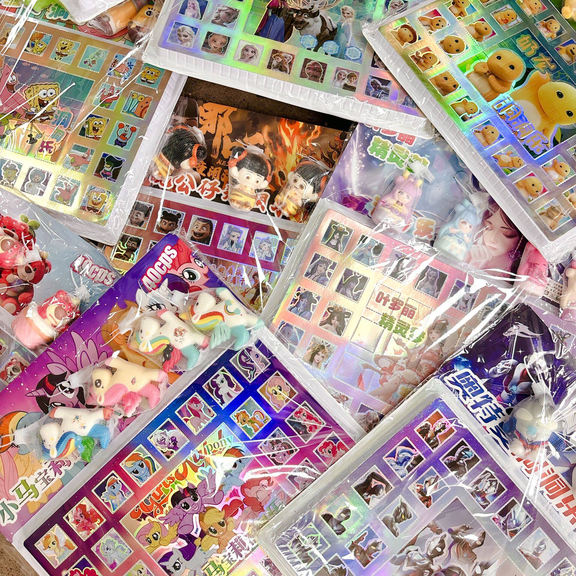 Wholesale Blind Box Hole-In-The-Wall Toys Sanli Pinch-And-Pinch Rewards Nezha Student Lottery Box Cartoon Poke-And-Poke Toys