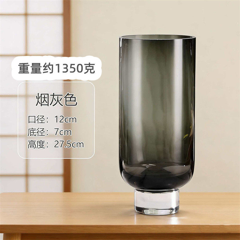 轻奢极简现代玻璃花瓶多款花器样板间售楼处软装家居饰品摆件装饰