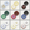 Factory direct color resin buttons four-eye decorative button round shirt shirt button button wholesale