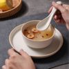 Glazed Ceramic Tableware Set Household Simple Bucket-Shaped Bowl Tableware Set Matte High-Value Ceramic Tableware Wholesale