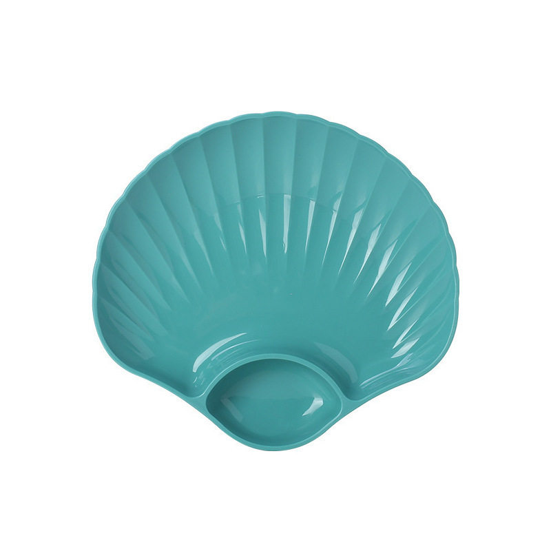 Japanese-Style Creative Household Shell Plate Snack Fruit Plate Snack Dried Fruit Plate Plastic Outdoor Spit Bone Plate Wholesale