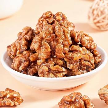 Amber walnut kernel new honey sesame flavor peeled walnut meat nuts healthy nutrition dried fruit snacks wholesale generation