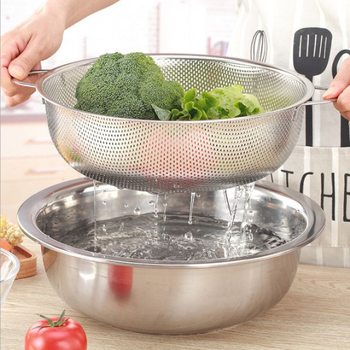 Stainless Steel Sink Drain Basket Fruit Basket Vegetable Basket Kitchen Vegetable Basket Vegetable Basket Water Drain Basin