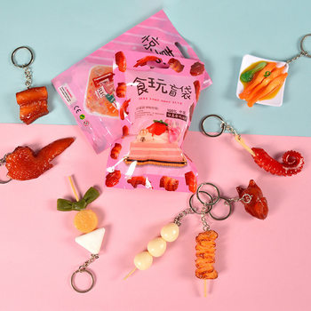 Wholesale food and play blind box simulation mini miniature food model decoration convenient supermarket diy random blind bag toy