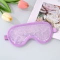 Purple Ice Bead Eye Mask (White Beads) Type A