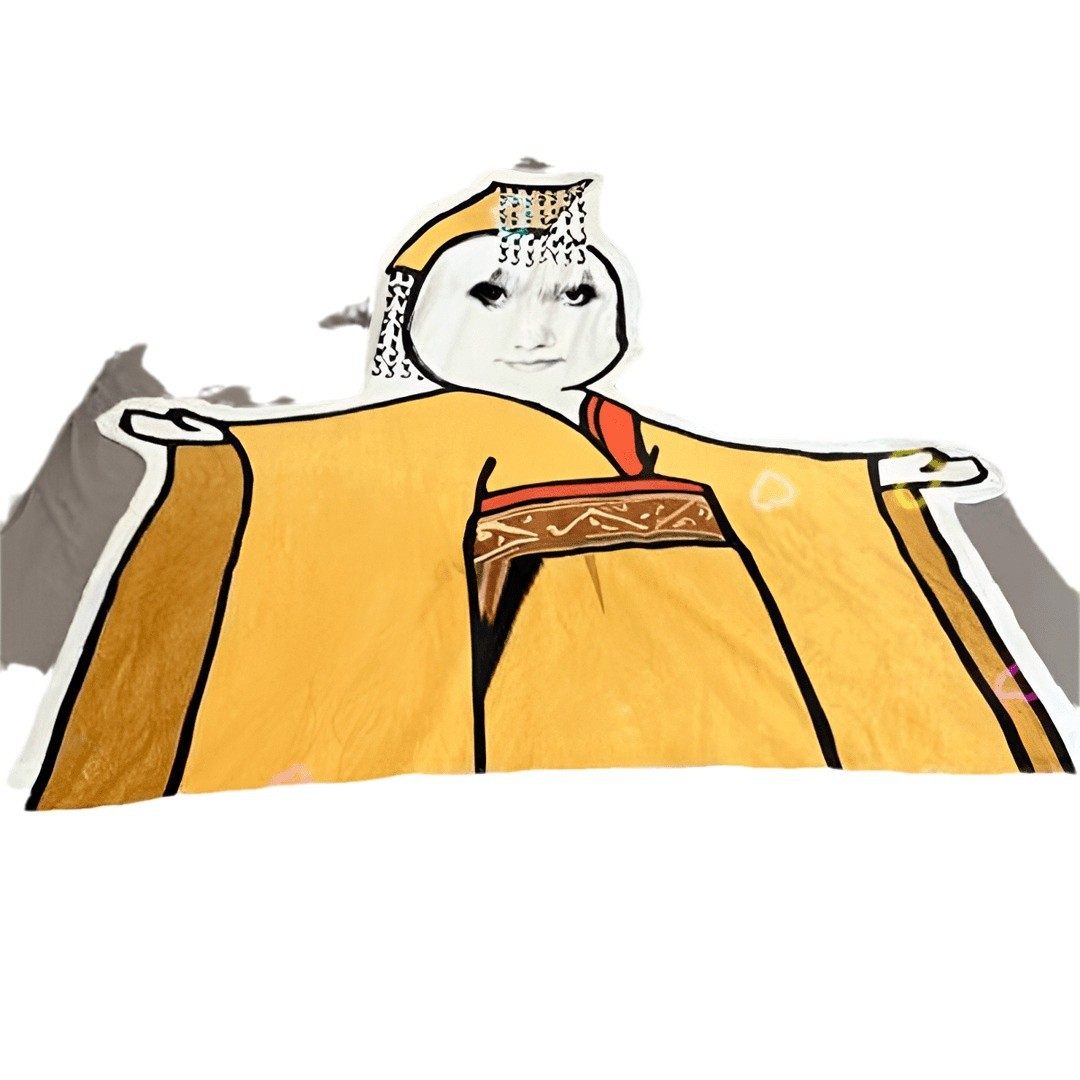 Funny Funny Funny See Why Don't I Kneel Emperor Longtu Funny Dormitory Flannel Gift Nap Blanket Bed Blanket