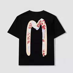 One-piece delivery summer new fashion brand Lucky God Big M printed short-sleeved T-shirt for men and women