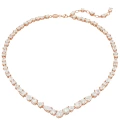 High-end - [rose gold] full diamond irregular necklace