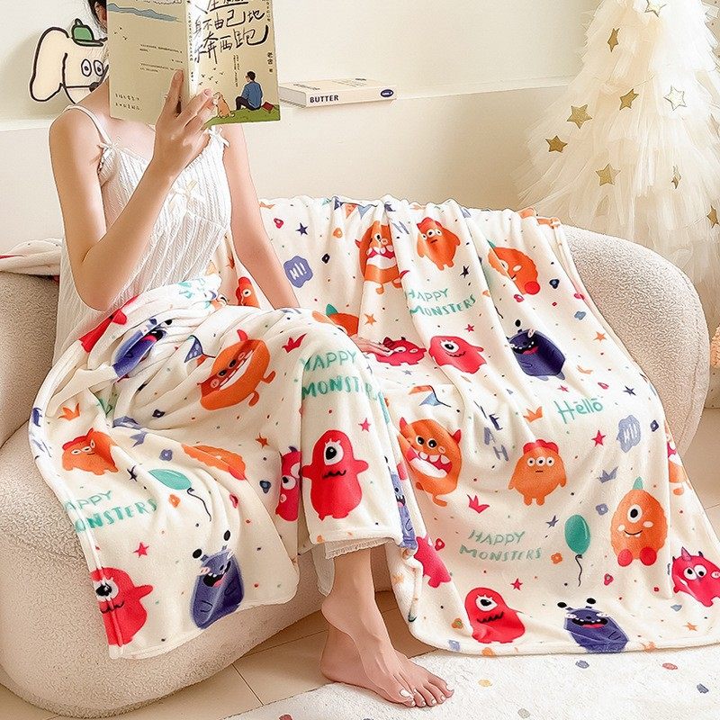 Christmas Blanket Thickened Printed Flannel Blanket Sofa Blanket Home Blanket Cross-border Company Event Gift Blanket