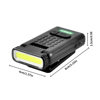 Multifunctional Handheld Flashlight with Magnetic Clip Rechargeable Hands Free Clip Torch
