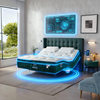 Dual-Zone Sleep Monitoring Smart Bed, Non-Interfering Sensing Smart Mattress, Automatic Anti-Snoring Bedroom Double Electric Bed