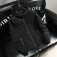 European Station Light Luxury Men's Clothing Chubby Men's Spring Coat Men's Casual Men's Jacket Hooded Loose Large Version Top Trendy