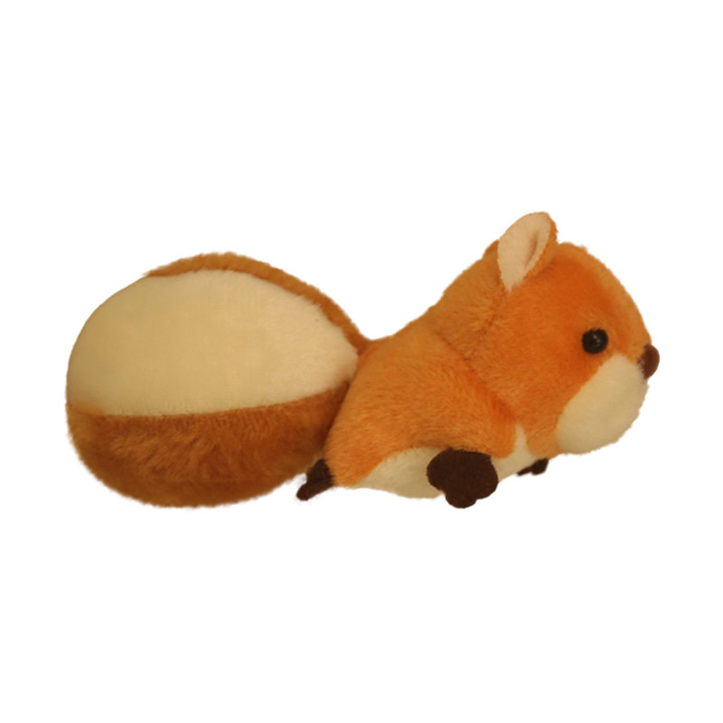 Internet Popular Cute Big Tail Squirrel Pendant Plush Toy Doll Cartoon Bag Pendant Keychain Doll
