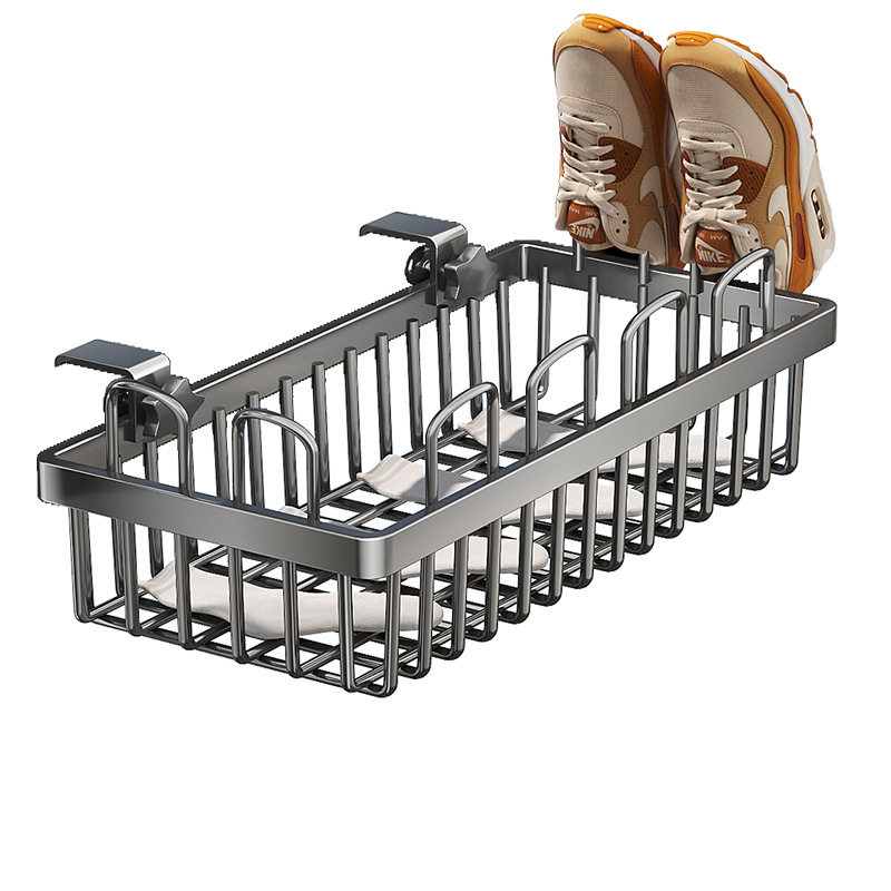 Balcony Shoe Drying Rack Anti-Theft Window Guardrail Outdoor Clothes Drying Rack Window Sill Sandal Drying Rack