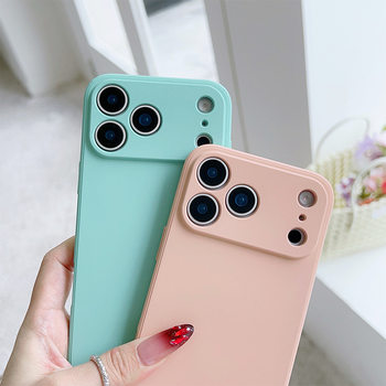 Apple Rubik's Cube Liquid Silicone Mobile Phone Case Suitable for Iphone17Promax Mobile Phone Case All-Inclusive Cross-Border Mobile Phone Case