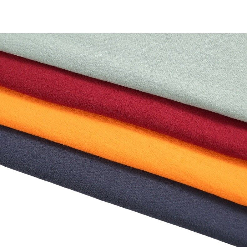 20 pts cotton sand wash crepe washed cotton imitation linen spring and summer shirt dress children's clothing home clothing fabric in stock