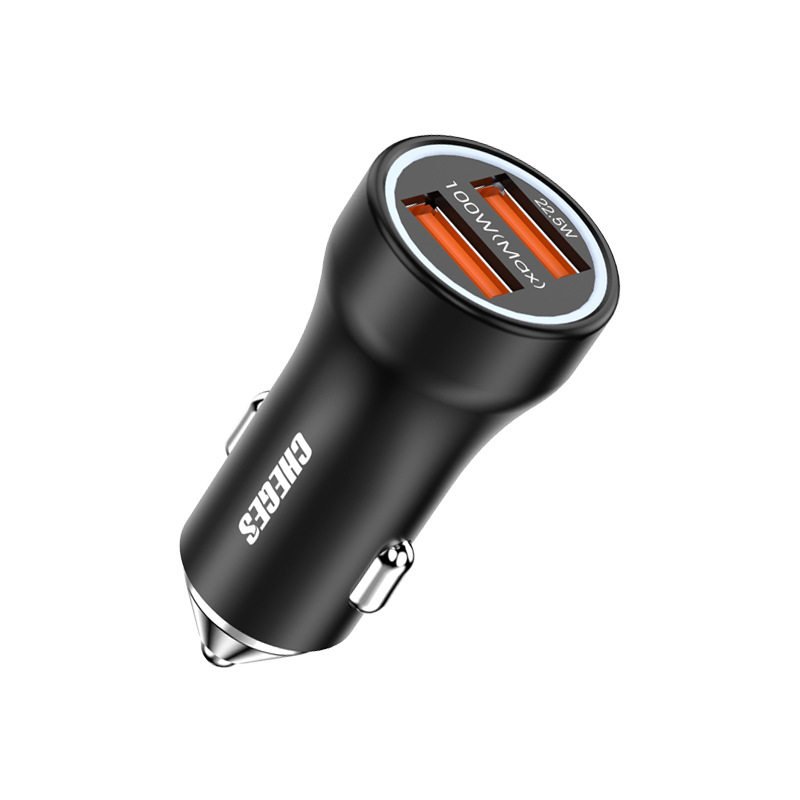 Metal car charger wholesale USB car phone charger PD20W super fast charger 100w car charger