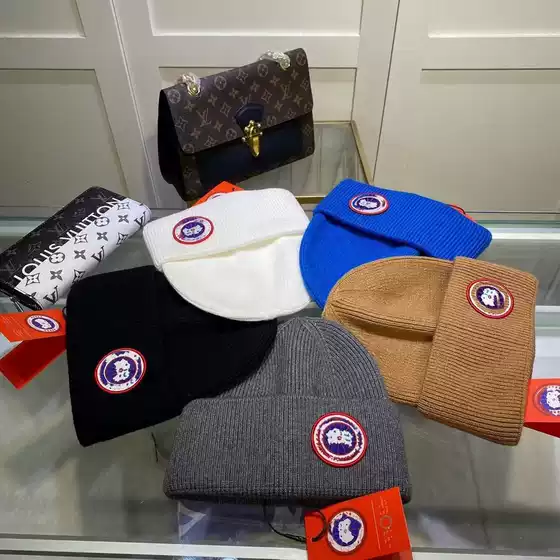 High Version Letter Foreign Trade Original Wool Knit Hat Autumn and Winter Simple Versatile Warm Beanie Cross-Border Popular Knit Hat