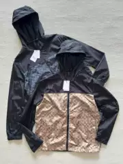2026 Spring and Autumn New Style Koujia Hooded Jacket Men's Classic Monogram Jacket Lightweight Breathable Waterproof Zipper Long Sleeve