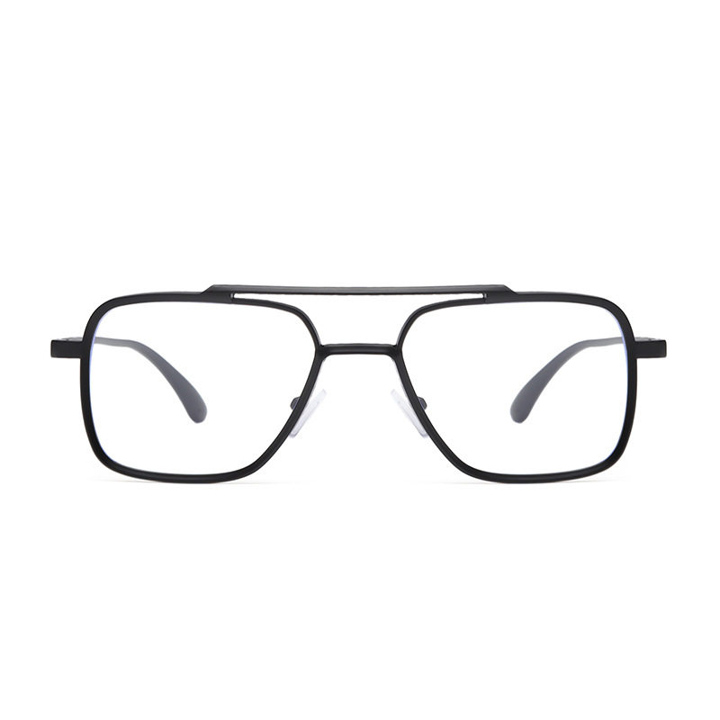 New Fashionable Anti-Blue Light Color-Changing Glasses for Men and Women, Metal Glasses Frames, High-Looking, Slimming, Light-Sensitive Color-Changing Sunglasses