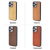 Suitable for Apple 17Pro Solid Wood Phone Case 17Promax Wooden All-Inclusive Anti-Fall Protective Cover 17 Wooden Phone Case
