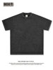 Cross-Border Heavyweight Pure Cotton 260g Vintage Distressed Short-Sleeve T-Shirt, Loose Fit, Washed Plain Color Base Shirt