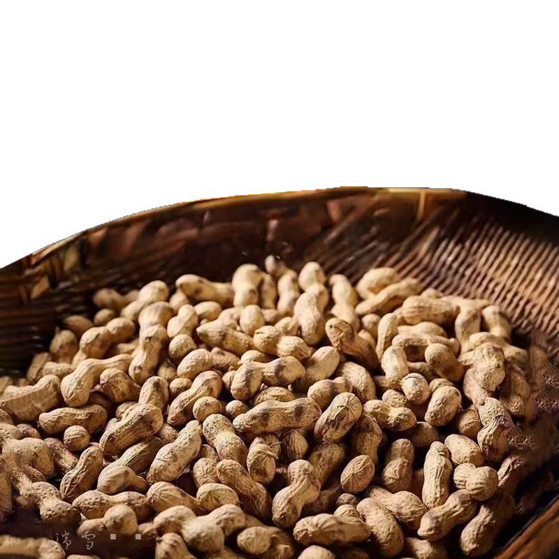 Rural Iron Pot Firewood Peanuts with Shells, Original Red-Skinned Peanuts, Unsalted Snacks, Wine Dishes, Small Pearl Firewood Peanuts