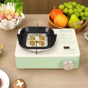 Korean-Style High-Power Explosion-Proof Gas Tank Cassette Stove Integrated Five-Head Outdoor Portable Gas Stove Picnic Cassette Stove